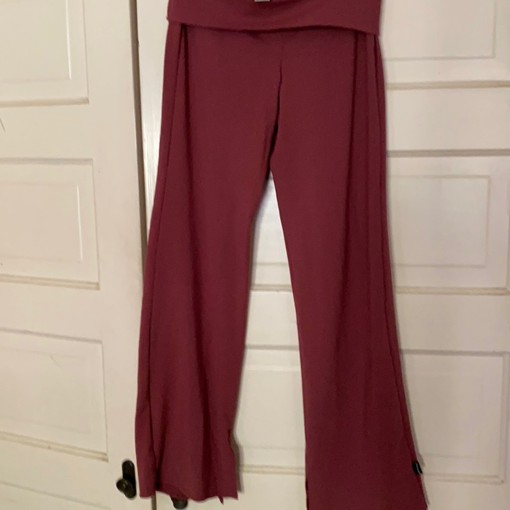 Prana high rise fold over waist trackpant